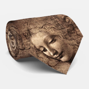 Corbata de arte fino Leonardo Da Vinci La Scapigli