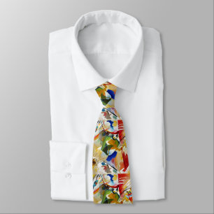 Corbata de arte fino Wassily Kandinsky Green Cente
