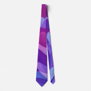 Corbata de arte púrpura y rosa