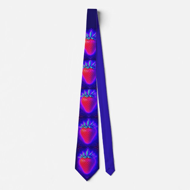 Corbata de aspecto vívido de Fresa Neon (Anverso)