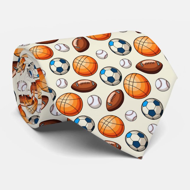 Corbata de Balones Deportivos para Hombres (Enrollado)