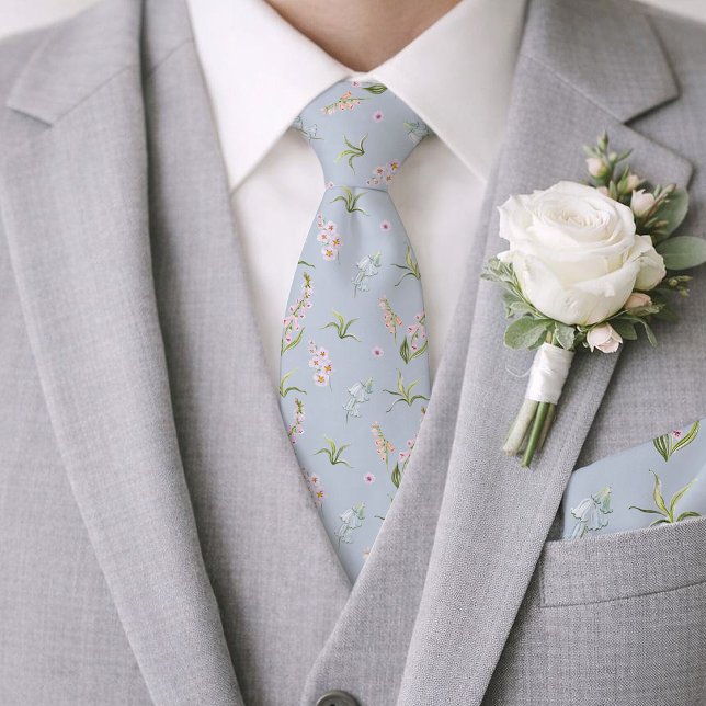 Corbata de boda botánica English Meadow (Subido por el creador)