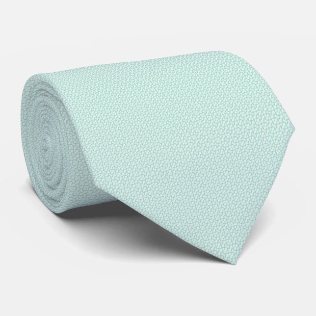 Corbata de boda elegante verde menta LEAF (Enrollado)