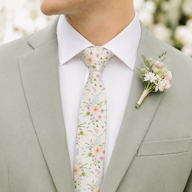 Corbata de boda floral de viña botánica (Subido por el creador)