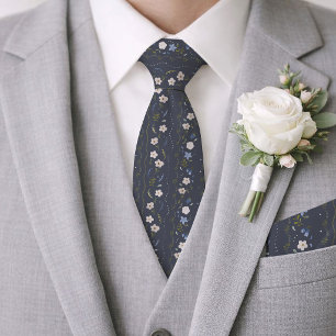 Corbata de boda floral escandinava