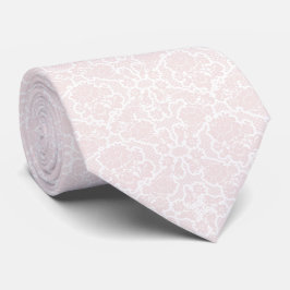 Corbata de boda floral rosa elegante