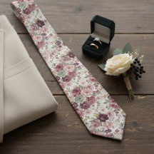 Corbata de boda floral rosa malva verde salvia chi