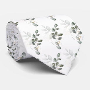 Corbata de boda frondosa
