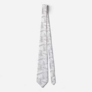 Corbata de boda gris plateado Estilo de novio de
