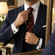 Corbata de boda personalizada con escudo de dinero