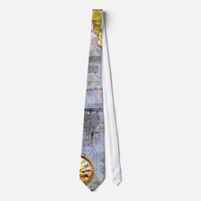 Corbata de bolsillo estilo cosmético Steampunk (Anverso)