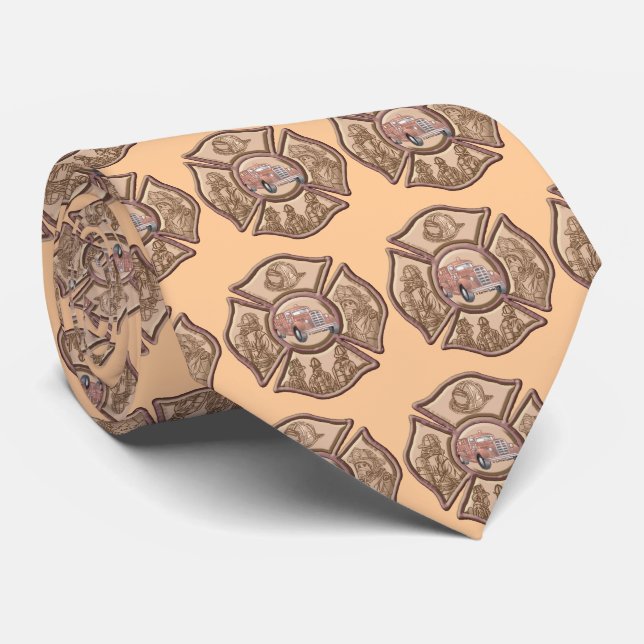Corbata de Bombero Cruz de Malta (Enrollado)