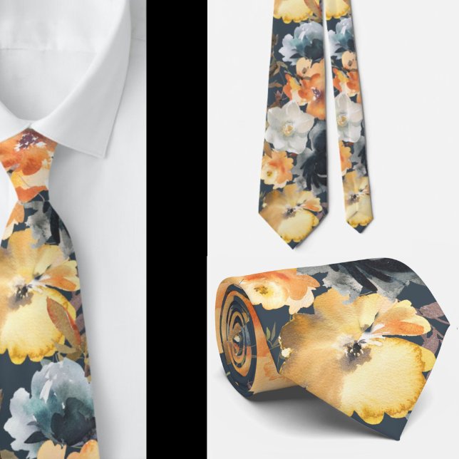 Corbata de caballero | Corbata de cuello floral pa (Subido por el creador)