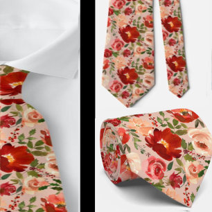 Corbata de caballero Corbata de cuello floral pa