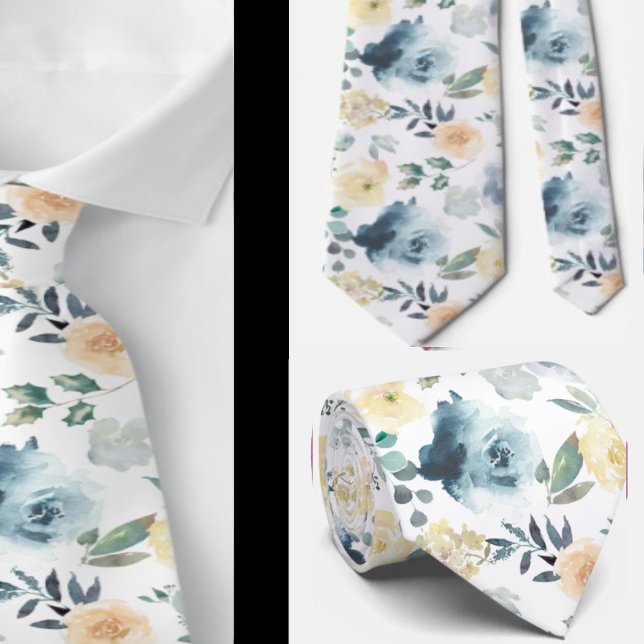 Corbata de caballero | Corbata de cuello floral pa (Subido por el creador)
