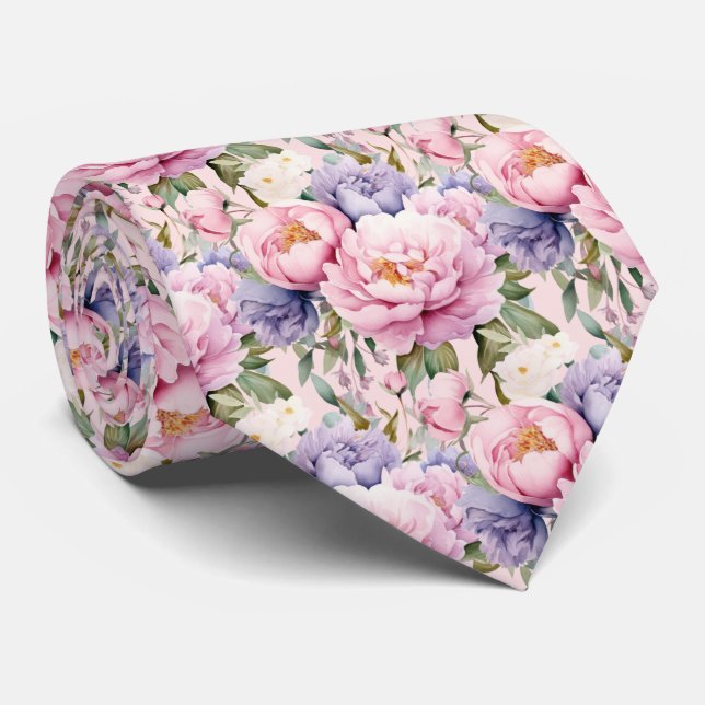 Corbata de caballero | Corbata de flores para boda (Enrollado)