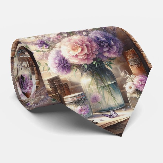 Corbata de caballero | Corbata de flores para boda (Enrollado)