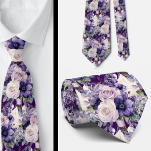 Corbata de caballero Corbata floral de seda fals