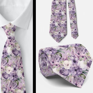 Corbata de caballero Corbata floral de seda fals