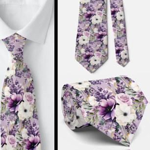 Corbata de caballero Corbata floral de seda fals
