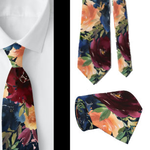 Corbata de caballero   Corbata floral para boda y 