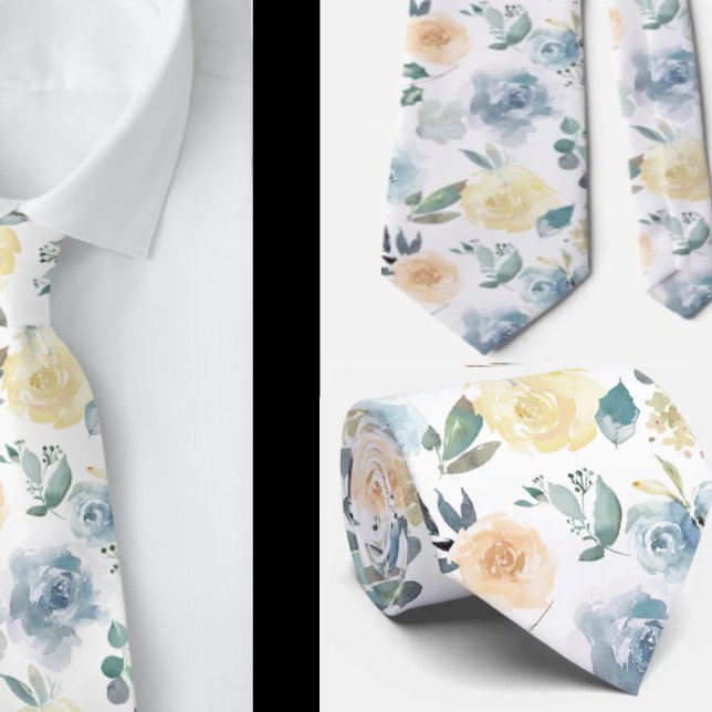 Corbata de caballero | Corbata floral para boda y  (Subido por el creador)