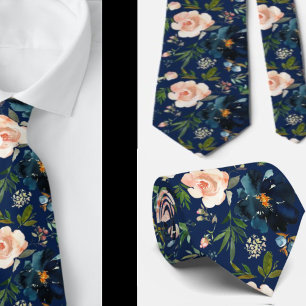 Corbata de caballero Corbata floral para boda y