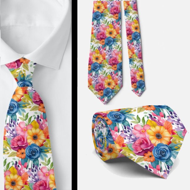 Corbata de caballero | Corbata floral para boda y  (Subido por el creador)