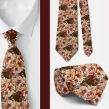 Corbata de caballero | Corbata floral para boda y