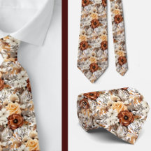 Corbata de caballero | Corbata floral para boda y