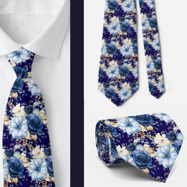 Corbata de caballero | Corbata floral para boda y  (Subido por el creador)
