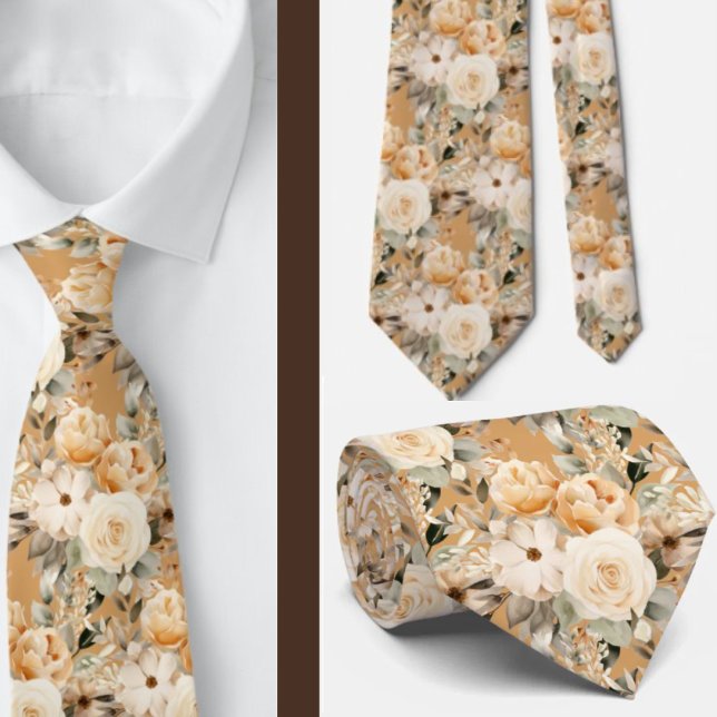 Corbata de caballero | Corbata floral para boda y  (Subido por el creador)