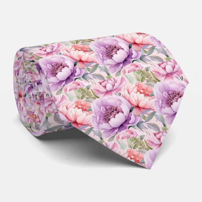 Corbata de caballero | Corbata floral para bodas y (Enrollado)