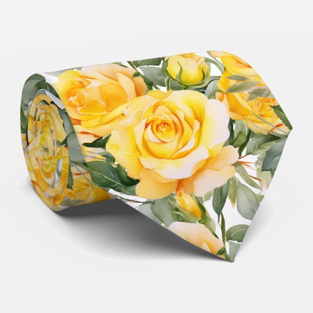 Corbata de caballero | Corbata floral para bodas y (Enrollado)