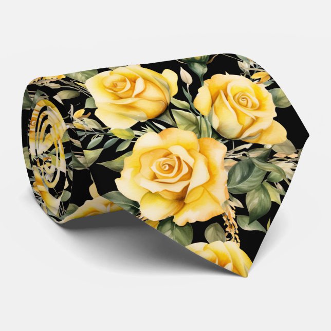 Corbata de caballero | Corbata floral para bodas y (Enrollado)