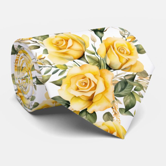 Corbata de caballero | Corbata floral para bodas y (Enrollado)