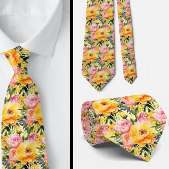 Corbata de caballero | Corbata floral para bodas y (Subido por el creador)