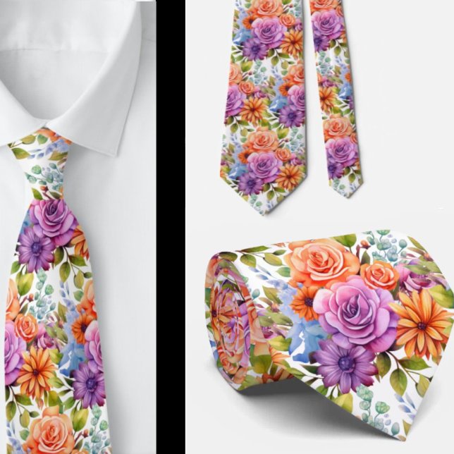 Corbata de caballero | Corbata floral para bodas y (Subido por el creador)