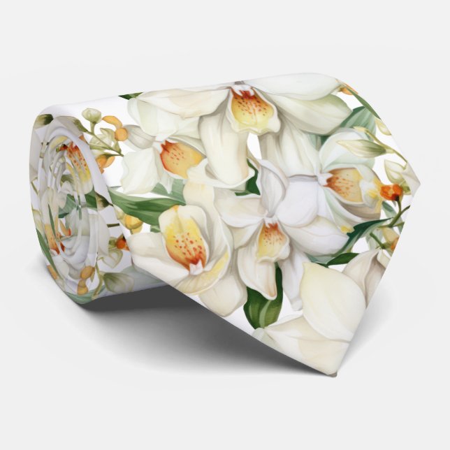 Corbata de caballero | Corbata floral para cuello  (Enrollado)