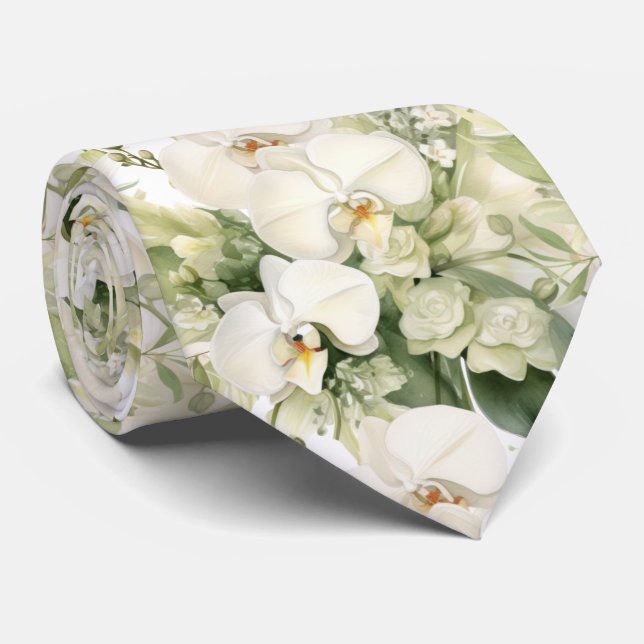 Corbata de caballero | Corbata floral para cuello  (Enrollado)