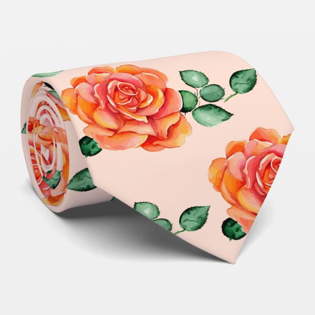Corbata de caballero | Corbata floral para cuello  (Enrollado)