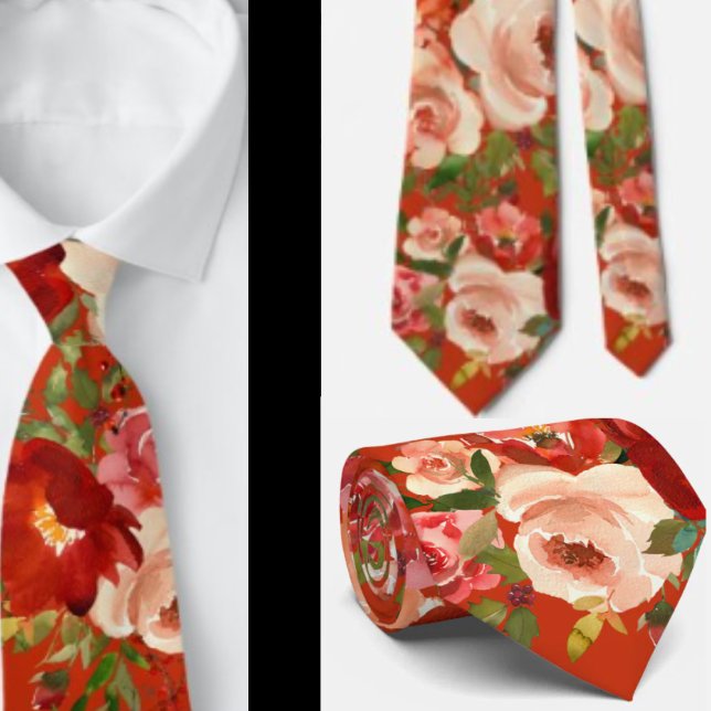 Corbata de caballero | Corbata floral para cuello  (Subido por el creador)