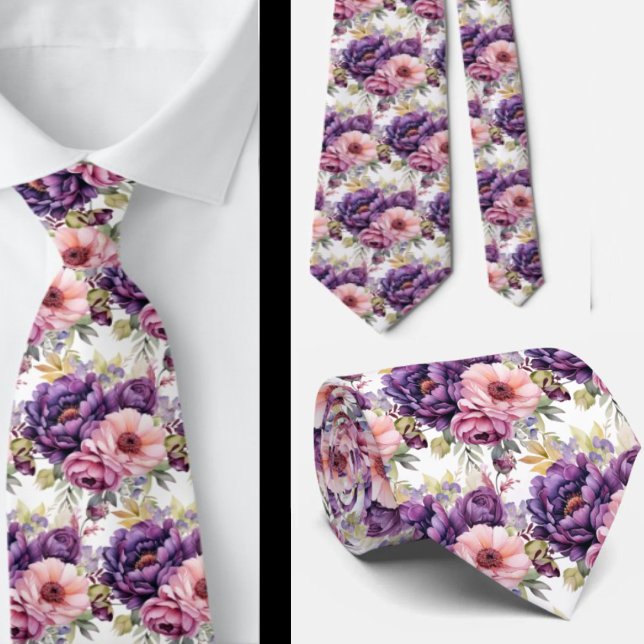 Corbata de caballero | Corbata floral para cuello  (Subido por el creador)