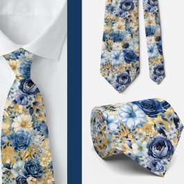 Corbata de caballero | Corbata floral para cuello