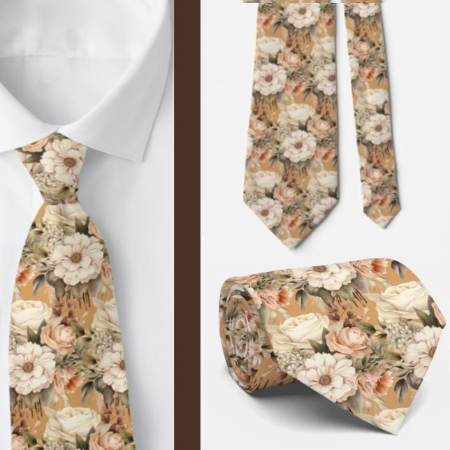 Corbata de caballero | Corbata floral para cuello  (Subido por el creador)