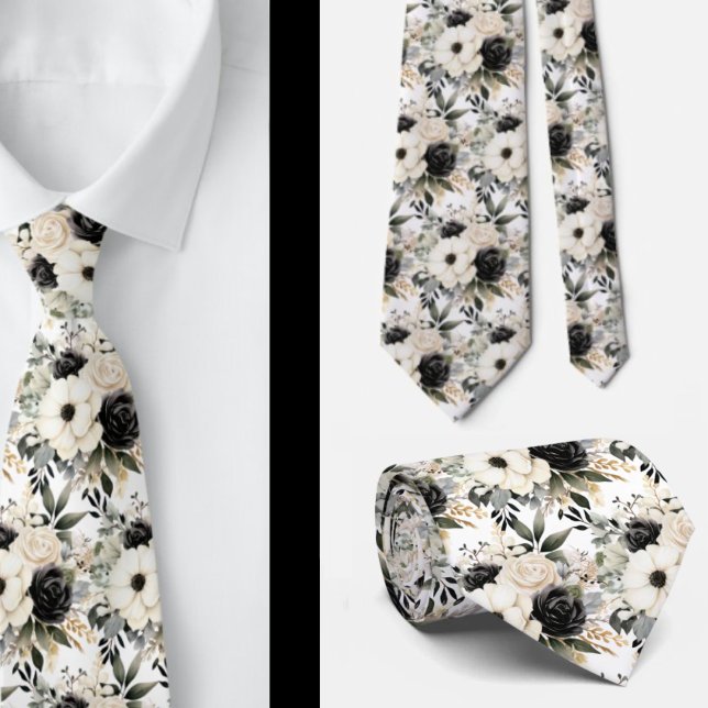 Corbata de caballero | Corbata floral para cuello  (Subido por el creador)