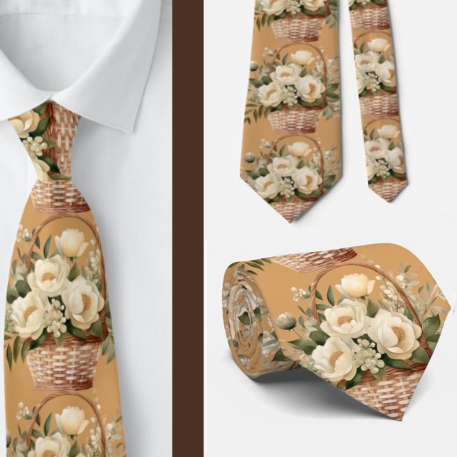 Corbata de caballero | Corbata floral para cuello  (Subido por el creador)