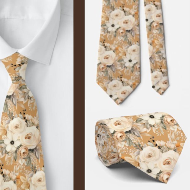 Corbata de caballero | Corbata floral para cuello  (Subido por el creador)
