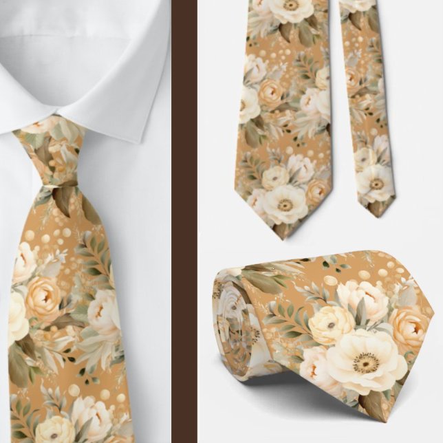 Corbata de caballero | Corbata floral para cuello  (Subido por el creador)