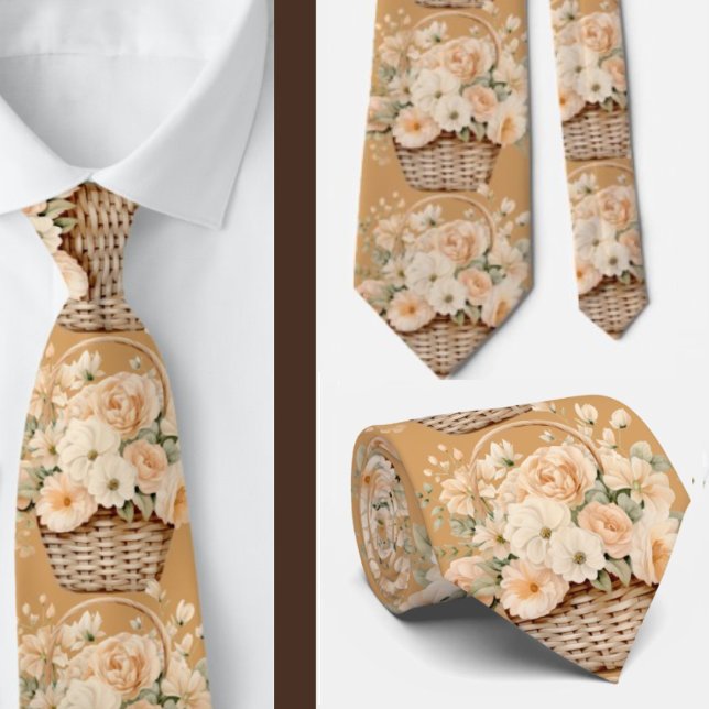 Corbata de caballero | Corbata floral para cuello  (Subido por el creador)